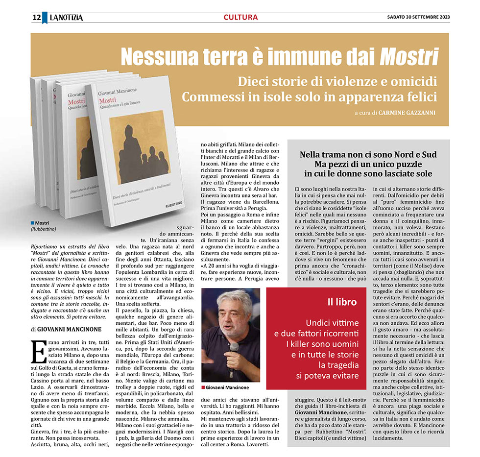 Foto articolo giornale