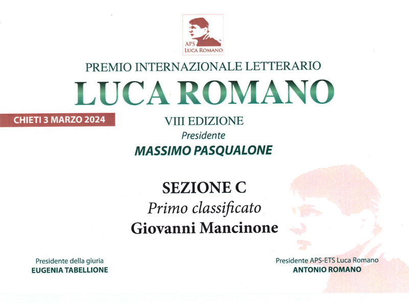 Targa premio Luca Romano